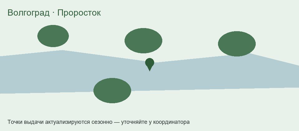 Карта зоны проекта Проросток в Волгограде